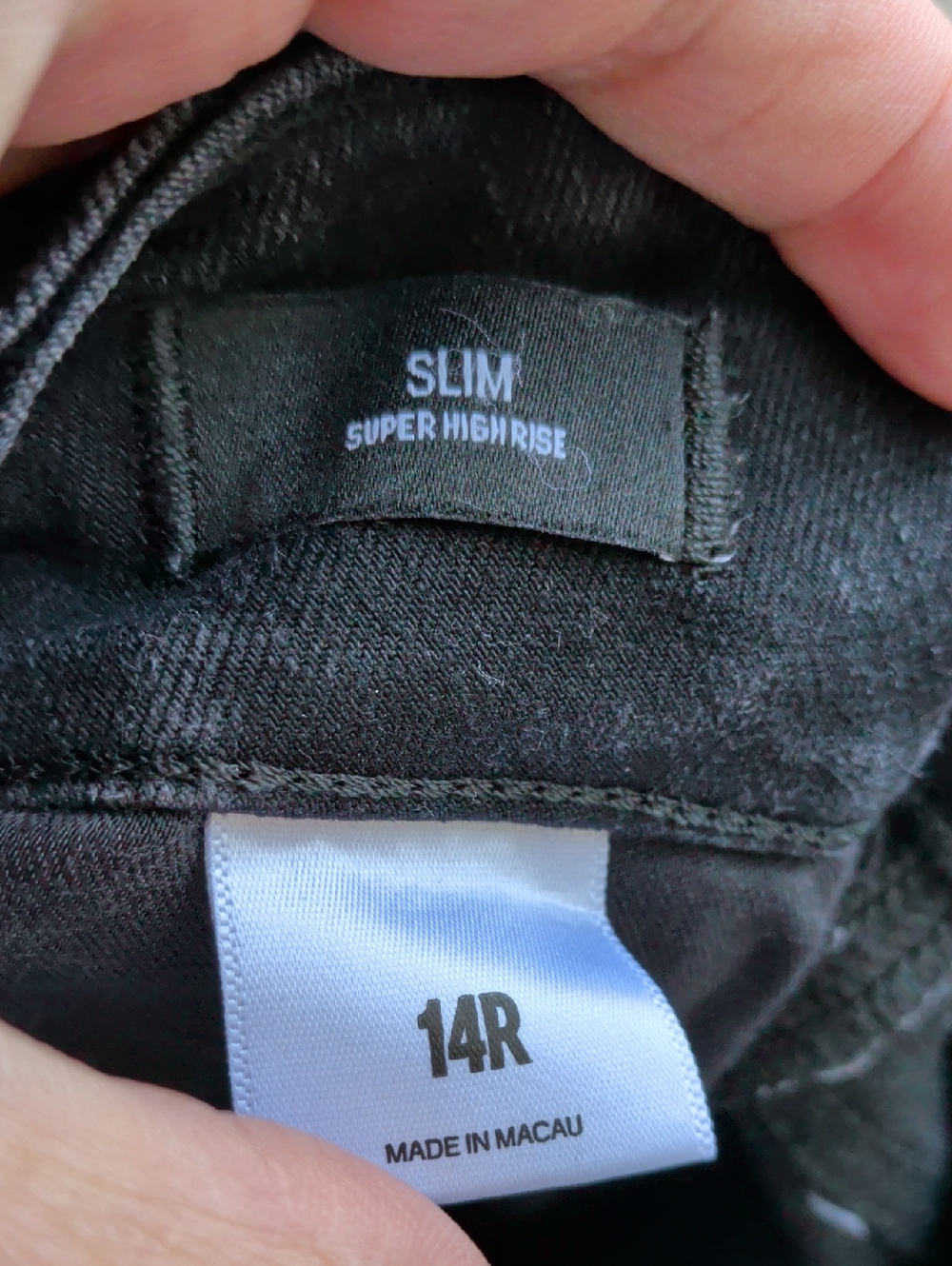 EXPRESS Slim Super High Rise Jeans Size 14 - Picture 13 of 15